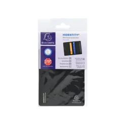 Exacompta Hidentity - Etui de protection de carte de visite - PVC - noir