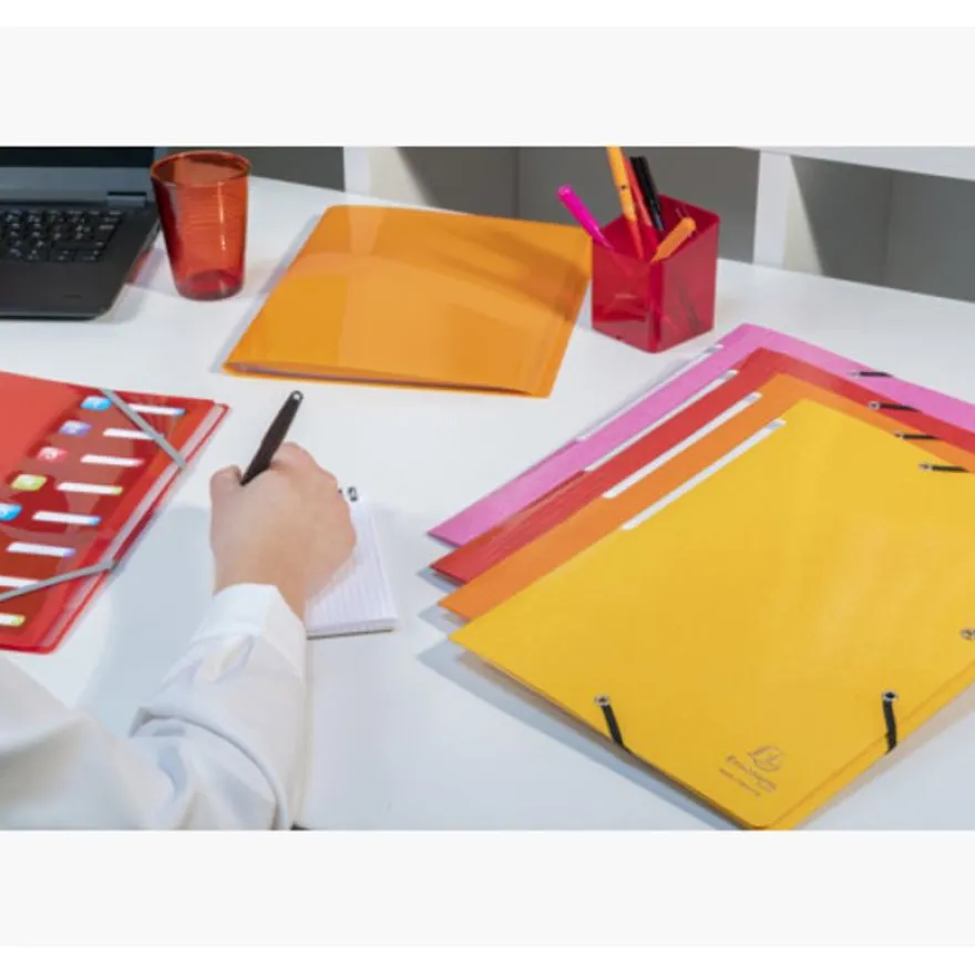 Exacompta Iderama - Chemise à rabats - A4 - pour 300 feuilles - disponible dans différentes couleurs