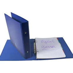 Exacompta Iderama - Classeur 2 anneaux - Dos 25 mm - 17 x 22 cm - bleu foncé