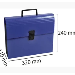 Exacompta Iderama - Classeur ménager (valisette trieur) 12 onglets - disponible dans différentes couleurs