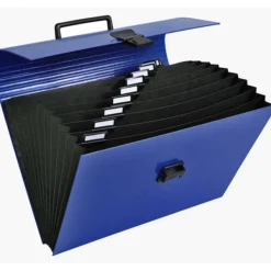 Exacompta Iderama - Classeur ménager (valisette trieur) 12 onglets - disponible dans différentes couleurs