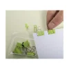 Exacompta Iderama - Kit de 58 attaches (pince-notes, trombones et punaises) - vert anis