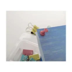 Exacompta Iderama - Kit de 58 attaches (pince-notes, trombones et punaise - couleurs pastels assorties