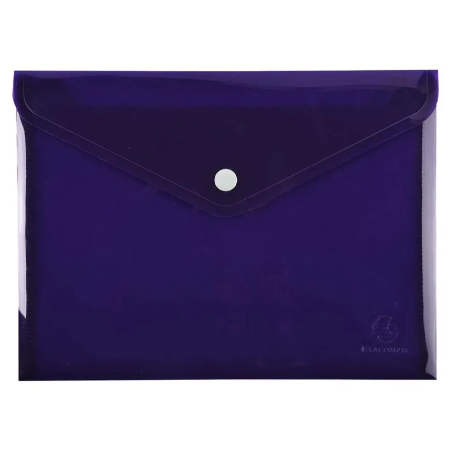 Exacompta Iderama - Pochette enveloppe - format A5 - bouton pression - disponible dans différentes couleurs