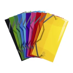 Exacompta Iderama PP - Chemise polypro à rabats - format chéquier 25 x 12 cm - disponible dans différentes couleurs