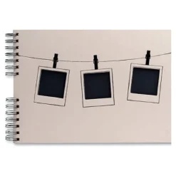 Exacompta Instants - Album photo spiralé - 50 pages - 32 x 22 cm - rose