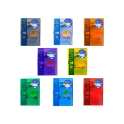 Exacompta Kover - Protège cahier avec rabats/pochettes - A4 (21 x 29,7 cm) - disponible dans différentes couleurs translucides
