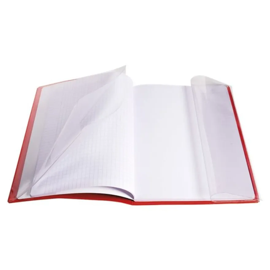 Exacompta Kover - Protège cahier avec rabats-pochettes - 24 x 32 cm - Incolore translucide