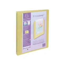 Exacompta Kréacover Pastel - Classeur à anneaux personnalisable - Dos 40 mm - A4 - pour 275 feuilles - disponible dans différentes couleurs