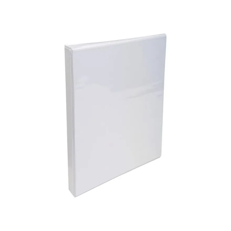 Exacompta Kreacover - Classeur à anneaux personnalisable - Dos 38 mm - A4 Maxi - blanc - 3 pochettes extérieures