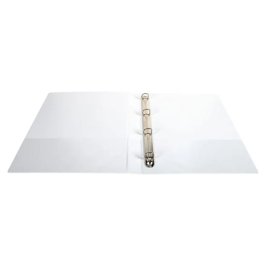 Exacompta Kreacover - Classeur à anneaux personnalisable - Dos 38 mm - A4 Maxi - blanc - 3 pochettes extérieures