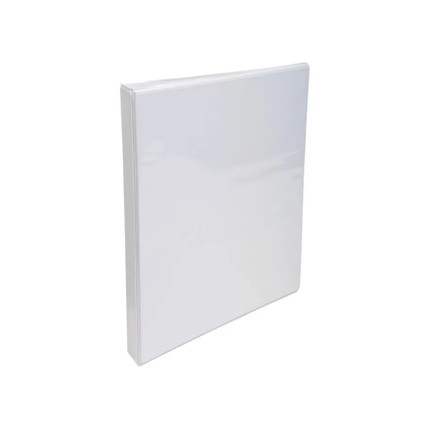 Exacompta Kreacover - Classeur à anneaux personnalisable - Dos 38 mm - A4 Maxi - pour 100 feuilles - blanc - 3 pochettes extérieures