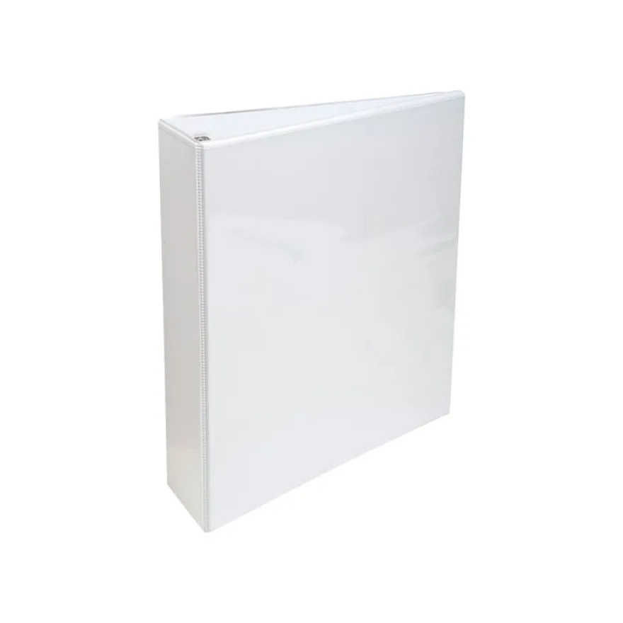 Exacompta Kreacover - Classeur à anneaux personnalisable - Dos 60 mm - A4 Maxi - blanc - 3 pochettes extérieures