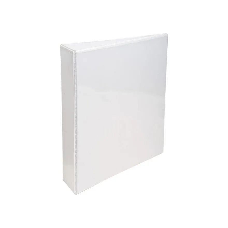 Exacompta Kreacover - Classeur à anneaux personnalisable - Dos 44 mm - A4 Maxi - blanc - 3 pochettes extérieures
