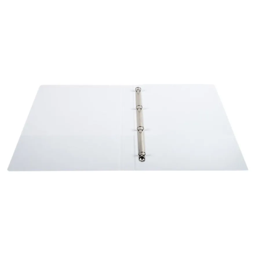 Exacompta Kreacover - Classeur à anneaux personnalisable - Dos 20 mm - A4 Maxi - blanc - 2 pochettes extérieures