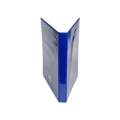Exacompta Kreacover - Classeur à anneaux personnalisable - Dos 34 mm - A4 Maxi - bleu - 3 pochettes extérieures