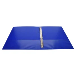 Exacompta Kreacover - Classeur à anneaux personnalisable - Dos 34 mm - A4 Maxi - bleu - 3 pochettes extérieures