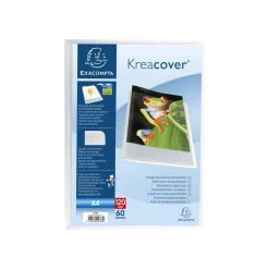Exacompta KreaCover - Porte vues personnalisable - 120 vues - A4 - cristal