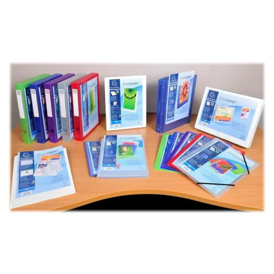 Exacompta KreaCover - Porte vues personnalisable - 80 vues - A4 - disponible dans différentes couleurs
