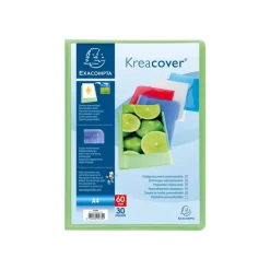 Exacompta KreaCover - Porte vues personnalisable - 60 vues - A4 - disponible dans différentes couleurs