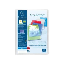 Exacompta Kreacover Chromaline - Porte vues personnalisable - 160 vues - A4 - incolore