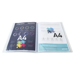 Exacompta Kreacover Chromaline - Porte vues personnalisable - 160 vues - A4 - incolore