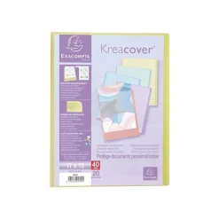 Exacompta Kreacover Pastel - Porte vues personnalisable - 40 vues - 11 x 15 cm - disponible dans différentes couleurs