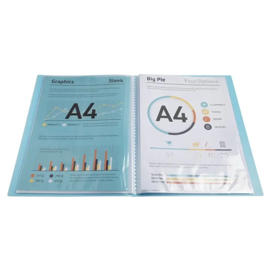 Exacompta Kreacover Pastel - Porte vues personnalisable - 80 vues - A4 - disponible dans différentes couleurs