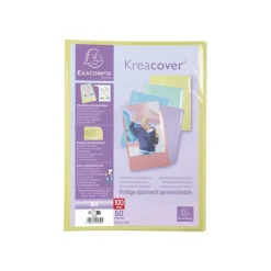 Exacompta Kreacover Pastel - Porte vues personnalisable - 100 vues - A4 - disponible dans différentes couleurs
