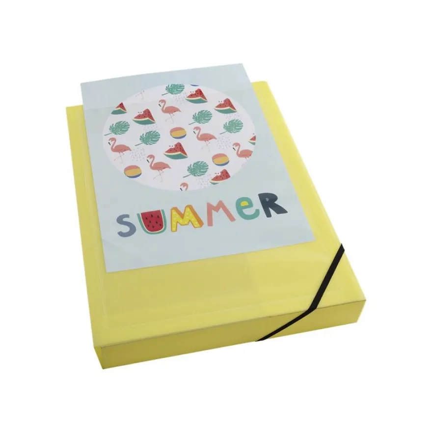 Exacompta Kreacover Pastel - Boîte de classement personnalisable - dos 40 mm - disponible dans différentes couleurs pastels
