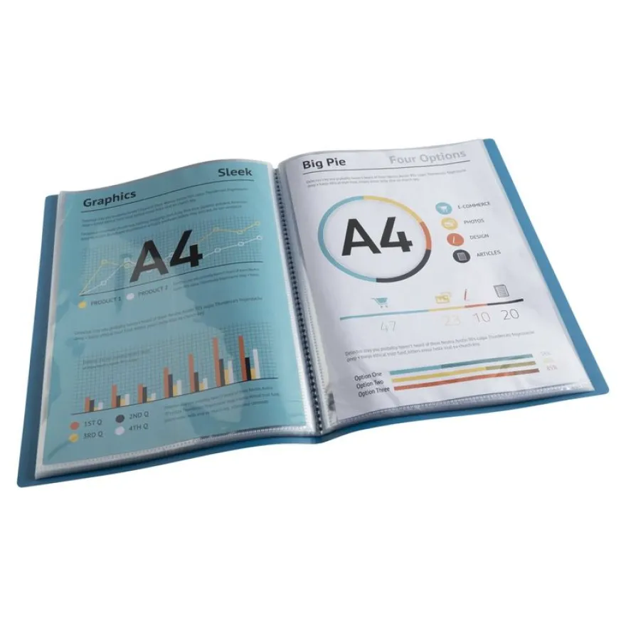 Exacompta MAÏA - Porte vues recyclé - 100 vues - A4 - disponible dans différentes couleurs