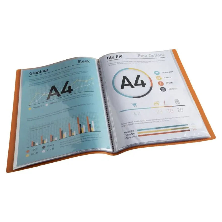 Exacompta MAÏA - Porte vues recyclé - 100 vues - A4 - disponible dans différentes couleurs