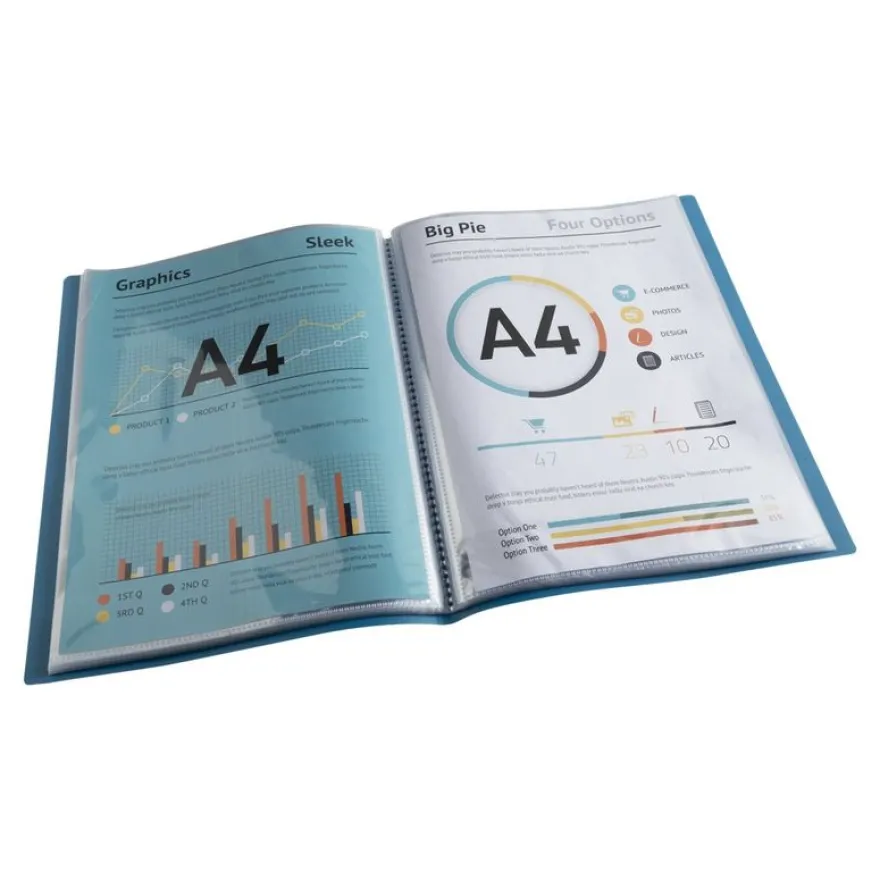 Exacompta MAÏA - Porte vues recyclé - 80 vues - A4 - disponible dans différentes couleurs