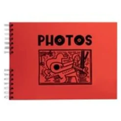 Exacompta Musicart - Album photo spiralé - 50 pages - 23 x 16 cm - rouge