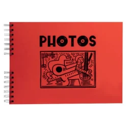 Exacompta Musicart - Album photo spiralé - 50 pages - 32 x 22 cm - rouge
