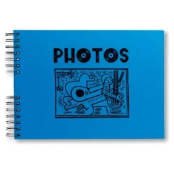 Exacompta Musicart - Album photo spiralé - 50 pages - 32 x 22 cm - bleu