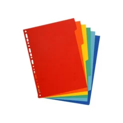 Exacompta Nature Future - Intercalaire 6 positions - A4 Maxi - carte rigide colorée