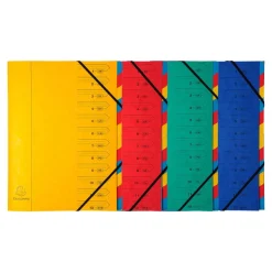 Exacompta Nature Future - Trieur agrafé 12 compartiments - disponible dans différentes couleurs