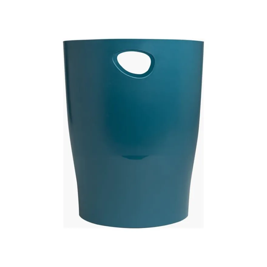 Exacompta Neo Deco - Corbeille à papier 15L - bleu canard
