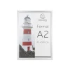 Exacompta Office cadre - Cadre mural clipsable pour A2 - aluminium/cristal