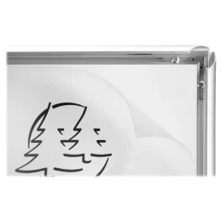 Exacompta Office cadre - Cadre mural clipsable pour A4 - aluminium/cristal