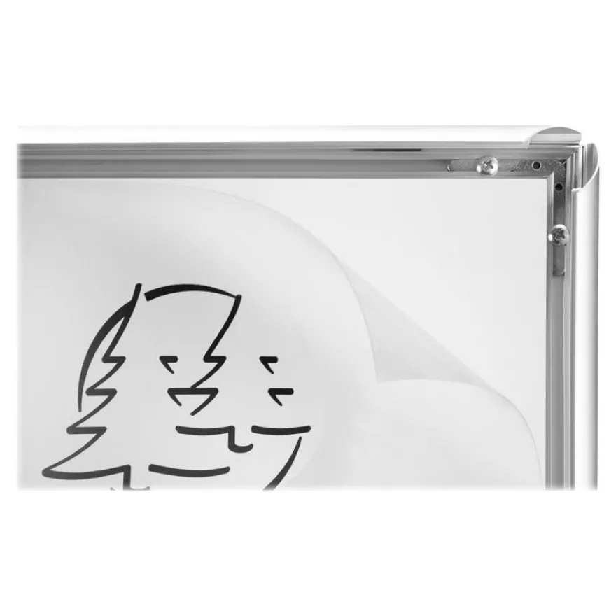 Exacompta Office cadre - Cadre mural clipsable pour A3 - aluminium/cristal