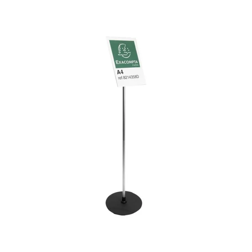 Exacompta Office Exascreen présentoir - pour A4 - noir, clair, aluminium