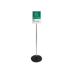 Exacompta Office Exascreen présentoir - pour A4 - noir, clair, aluminium
