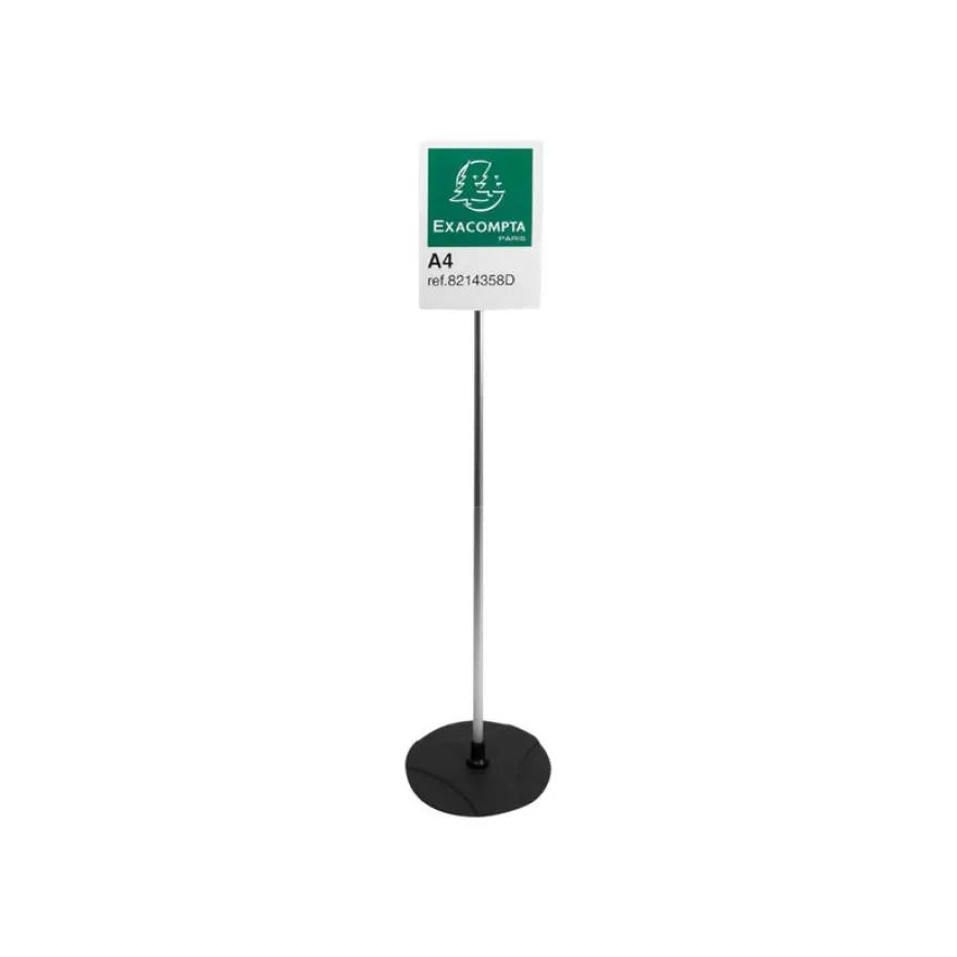 Exacompta Office Exascreen présentoir - pour A4 - noir, clair, aluminium