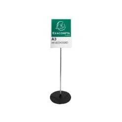 Exacompta Office Exascreen présentoir - pour A3 - noir, clair, aluminium