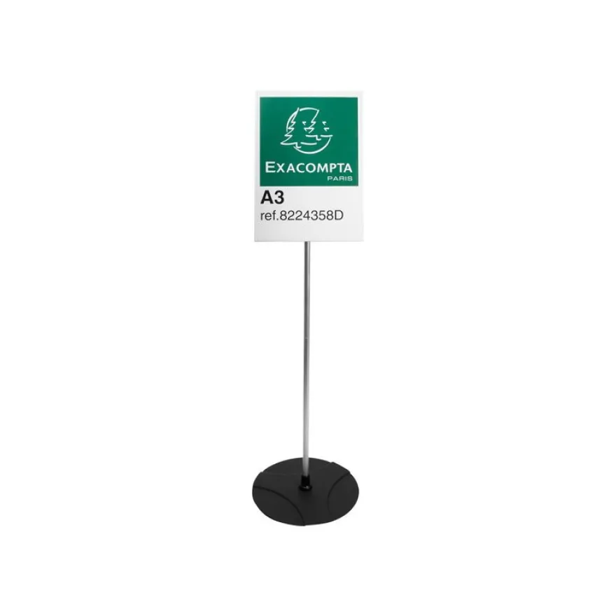 Exacompta Office Exascreen présentoir - pour A3 - noir, clair, aluminium