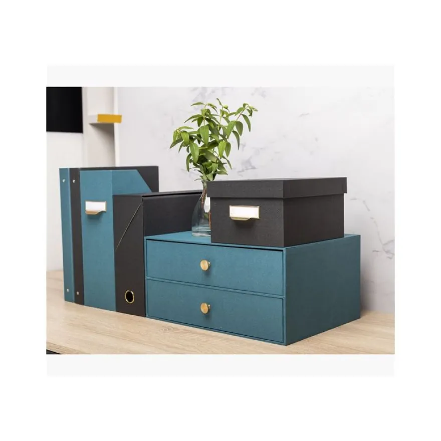 Exacompta OfficeByMe - Module de classement 2 tiroirs - pour A4+ - bleu canard