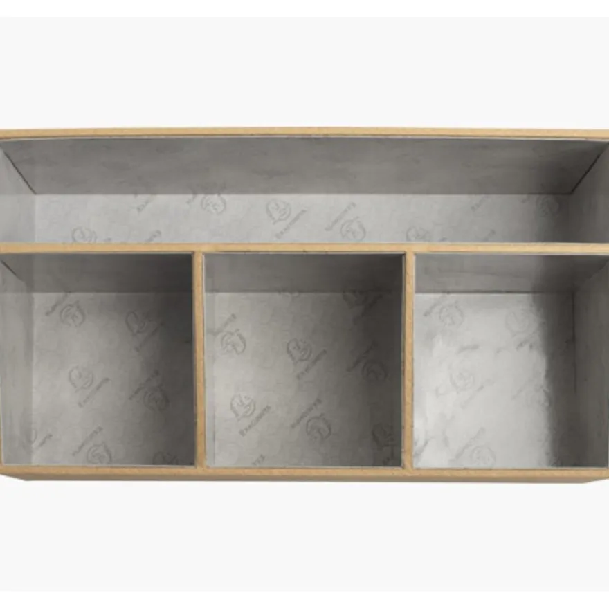 Exacompta OfficeByMe - Organiseur de bureau 4 compartiments - beige
