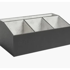 Exacompta OfficeByMe - Organiseur de bureau 4 compartiments - noir